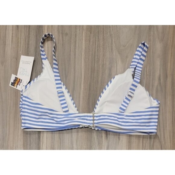 NWT Striped Bikini Top - Picture 2 of 4